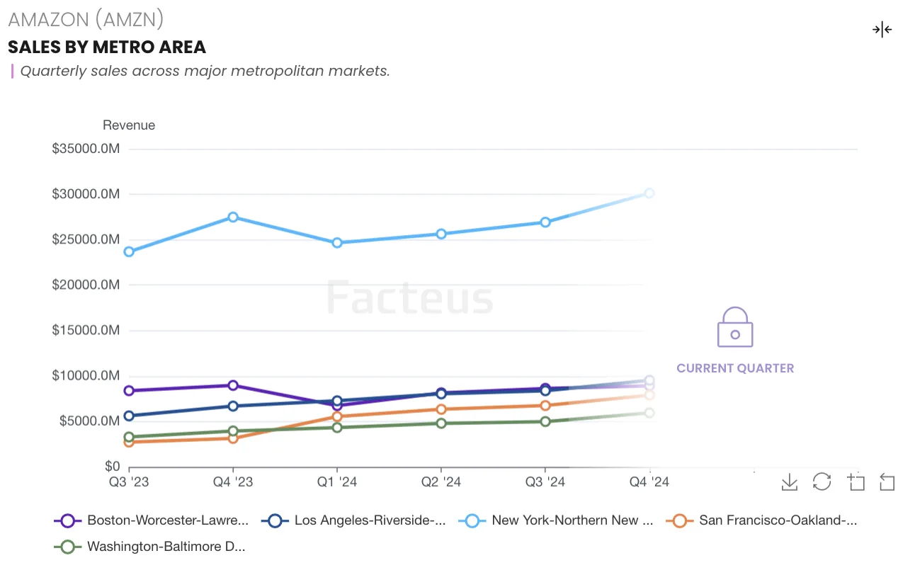 Amazon Sales By Metro