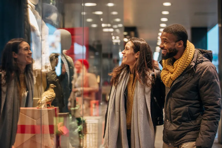 Consumers shopping for the holidays